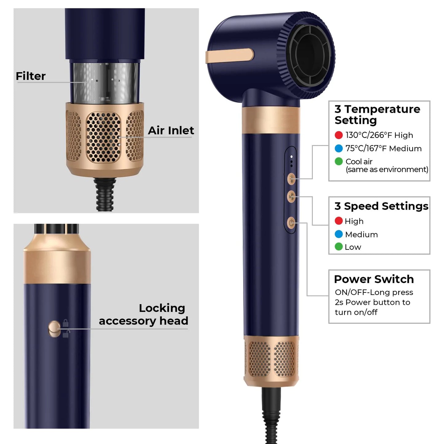 All in One Hair Styler 7in1 Blow Dryer