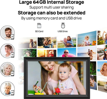 Smart 15.6 Inch Touchscreen Photo Frame 64GB WiFi