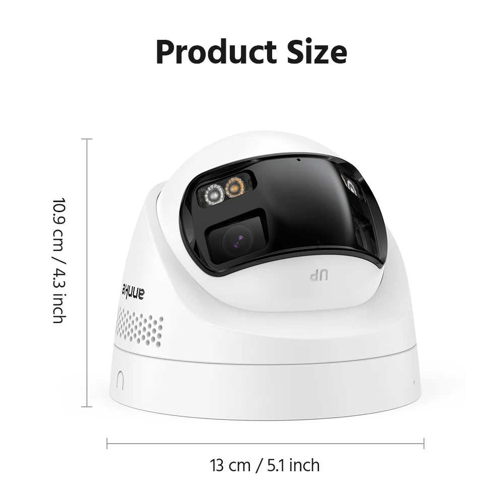 4 Piece 4K IP Security Camera with Two Way Audio