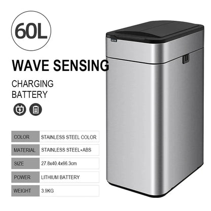 60L Automatic Touchless Kitchen Waste Bin