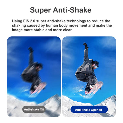 4K Wearable Head Camera WiFi Anti Shake 120 Degree