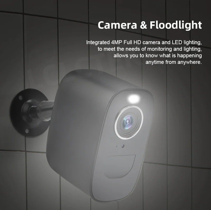 4MP 4G Wireless Outdoor Security Camera with 32GB Storage