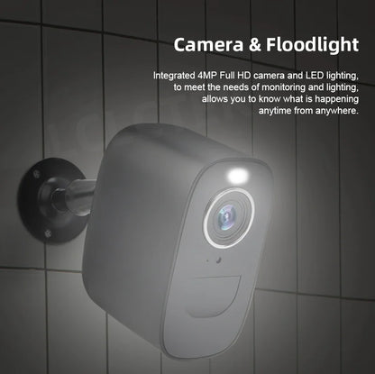 4MP 4G Wireless Outdoor Security Camera with 32GB Storage