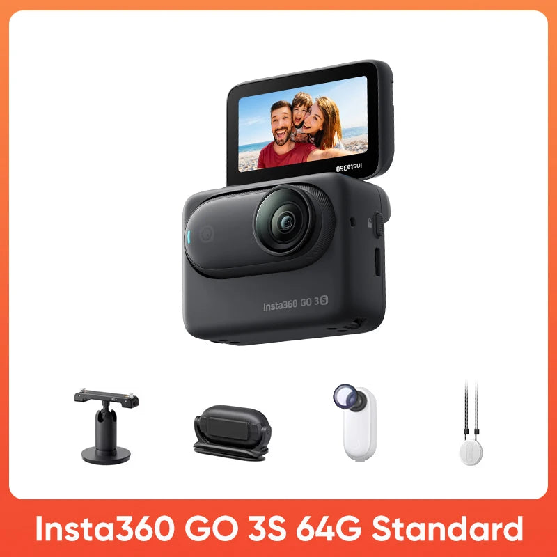 Compact Hands-Free Vlogging Camera 64GB Black