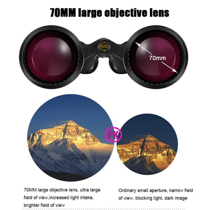 High Magnification 25-75x70 Telescope Binoculars Ultra Clear