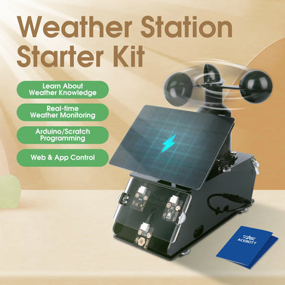 Smart Weather Station DIY Kit with Wind Speed and Forecast Monitoring