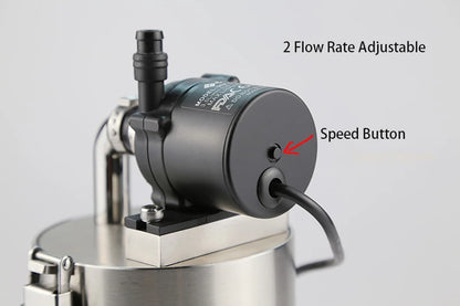 Compact Fish Tank Water Pump with 304 Steel Filter
