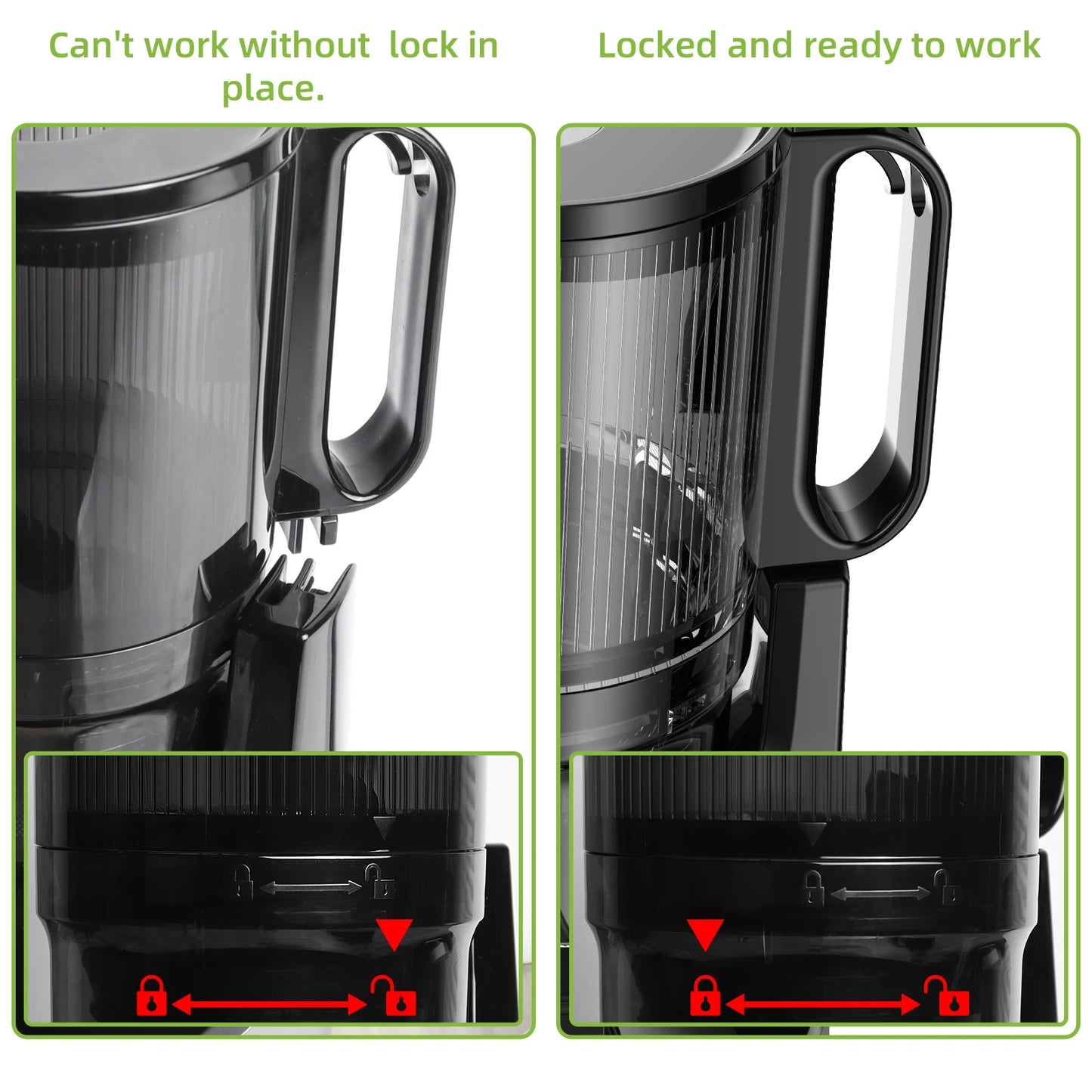 Cold Press Juicer with 130mm Wide Feed Chute