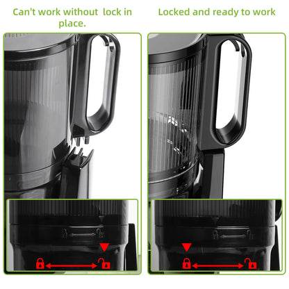 Cold Press Juicer with 130mm Wide Feed Chute
