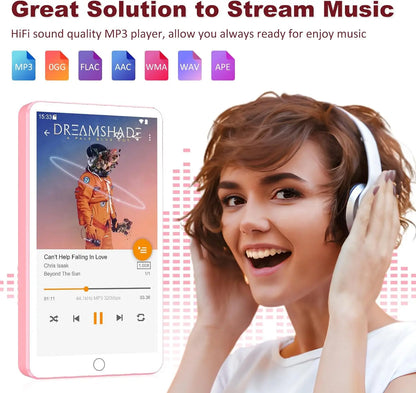 Android 13 MP3 Player Bluetooth WiFi Pink