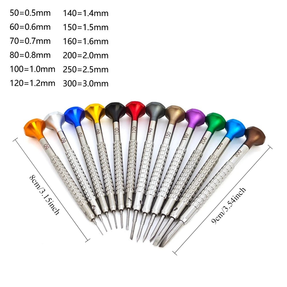 12-Piece Precision Screwdriver Set for Watch Repair