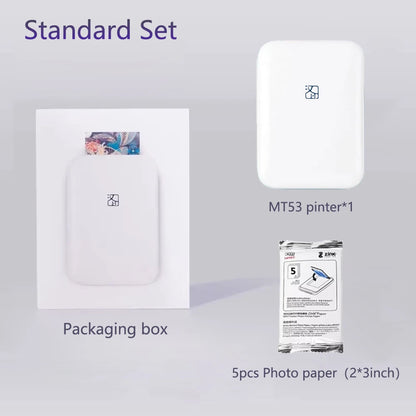 Cordless 2x3 Inch Mini Photo Printer Bluetooth