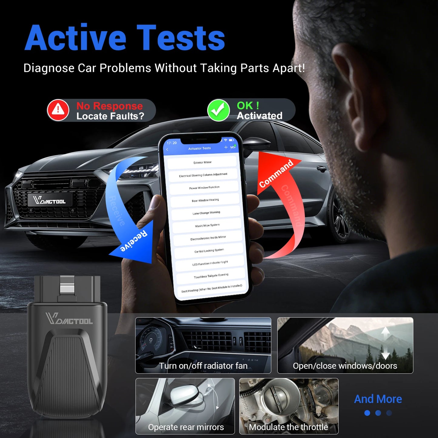 All-System OBD2 Code Reader with Lifetime Updates