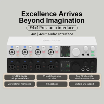 Pre-Professional 8 Channel Audio Interface with 4 LoopBack