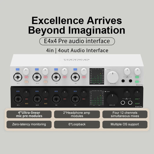 Pre-Professional 8 Channel Audio Interface with 4 LoopBack