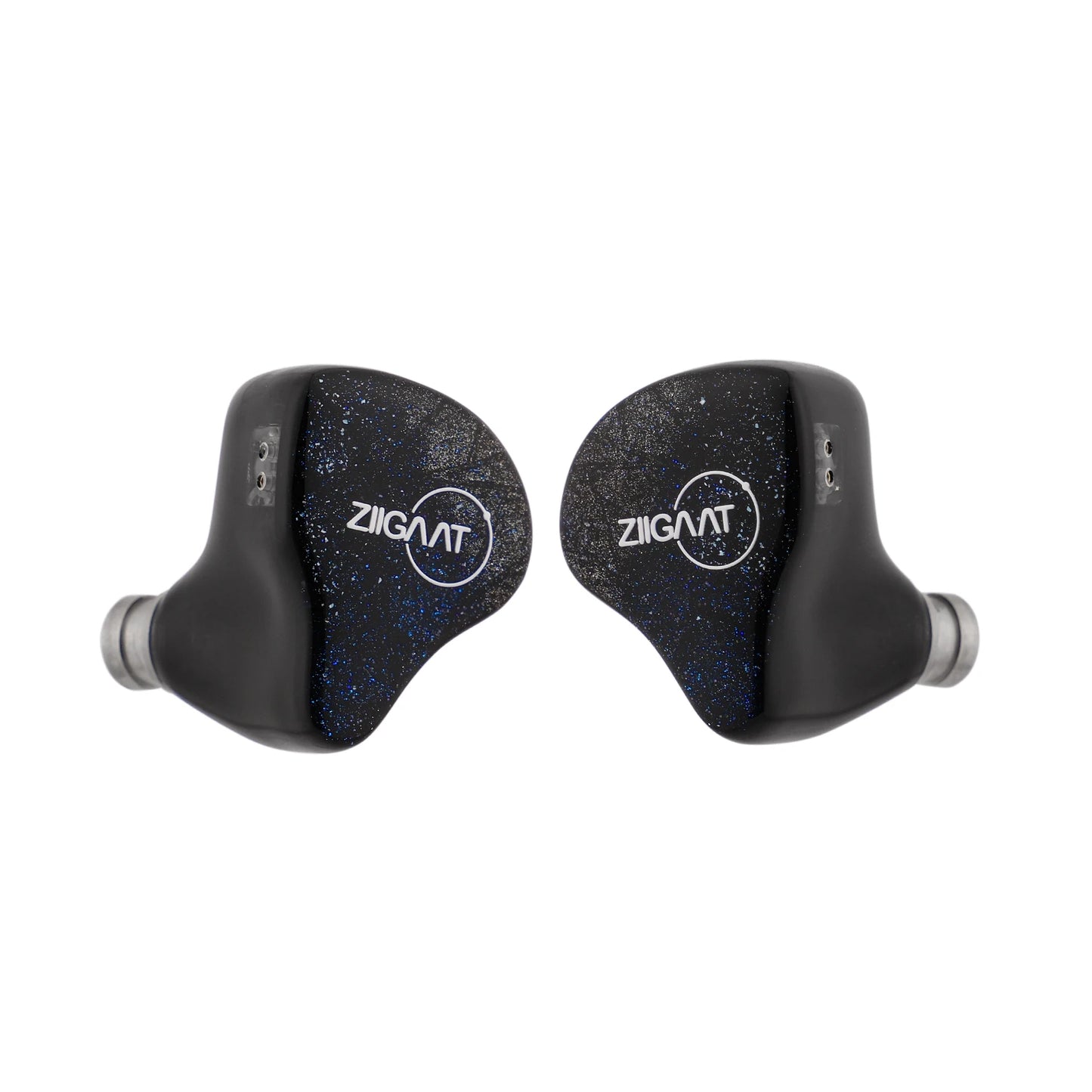 HiFi Wired Earbuds Hybrid Drivers Neutral Sound Silver Blue