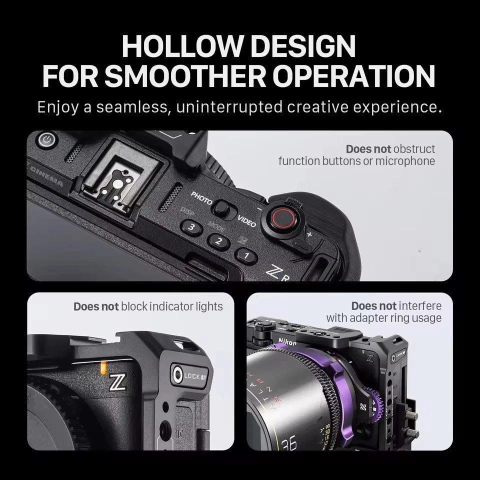 L-Shaped Cage with Quick Release Plate for ZR