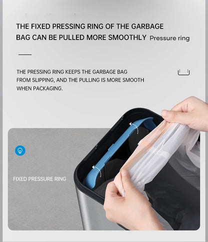 30L Automatic Touchless Trash Bin White Compact