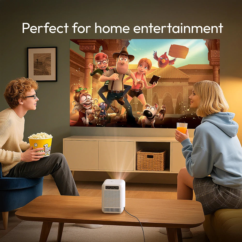 Smart Mini Home Theater Projector 4K 1080p WiFi Portable Cinema