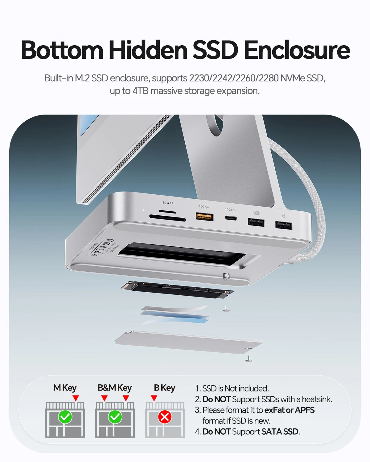 11in1 USB-C Dock with 4K HDMI 10Gbps USB & Ethernet