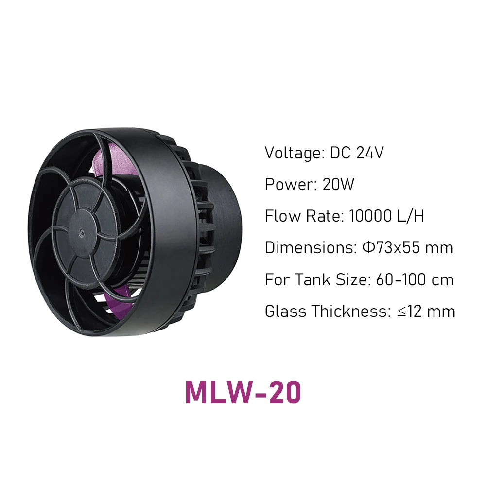 Smart WiFi Aquarium Wave Maker Pump with LCD Controller
