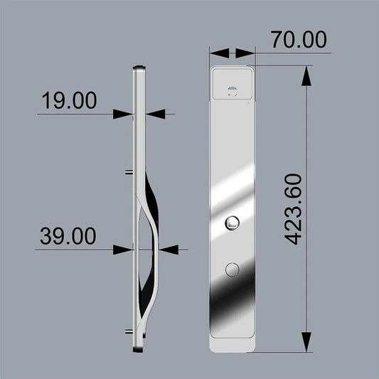 Keyless Household Lock with Fingerprint and Video Camera