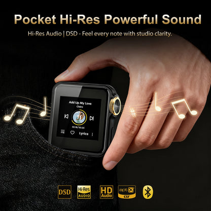 64GB Portable HiFi MP3 Player Bluetooth LDAC DSD256 FLAC
