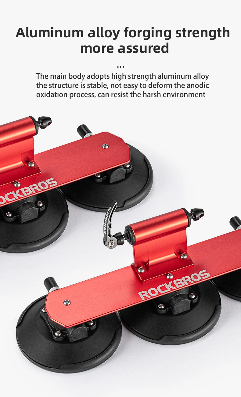 Black Portable Suction Bike Rack for Road & MTB