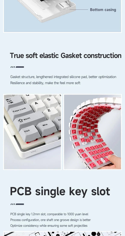 99-Key Bluetooth Gaming Keyboard with RGB and Gasket Mount