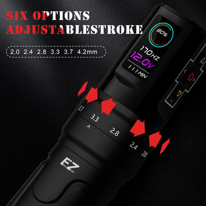 EZ P3 Pro Wireless Battery Tattoo Machine Pen Kits 50pcs