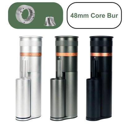 48mm Espresso Burr Coffee Grinder Cold Brew Compatible Grey