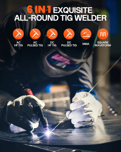 HBT250P 200A TIG AC/DC Inverter Welder 6-in-1