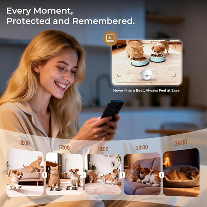 Smart Pet Camera Robot with Auto Recharge and Night Vision