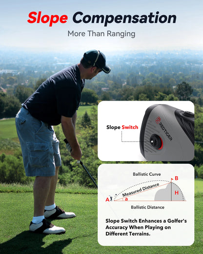 1000m Rechargeable Golf Rangefinder Slope 7X Magnification