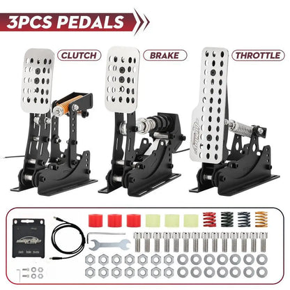 Adjustable Pressure Pedal Set for PC Racing Simulators