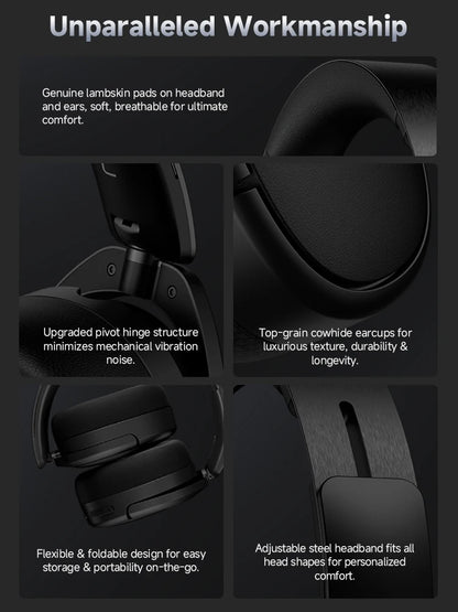 Wireless Planar Magnetic Headphones Bluetooth 5.4 Hi-Res Audio
