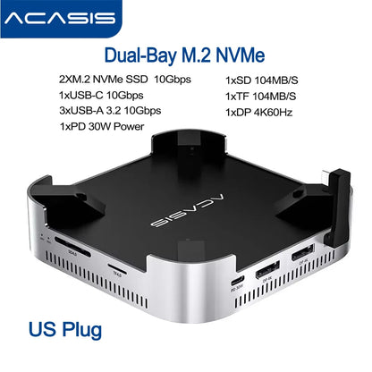 10Gbps USB-C Docking Station for Mac Mini M4 Pro