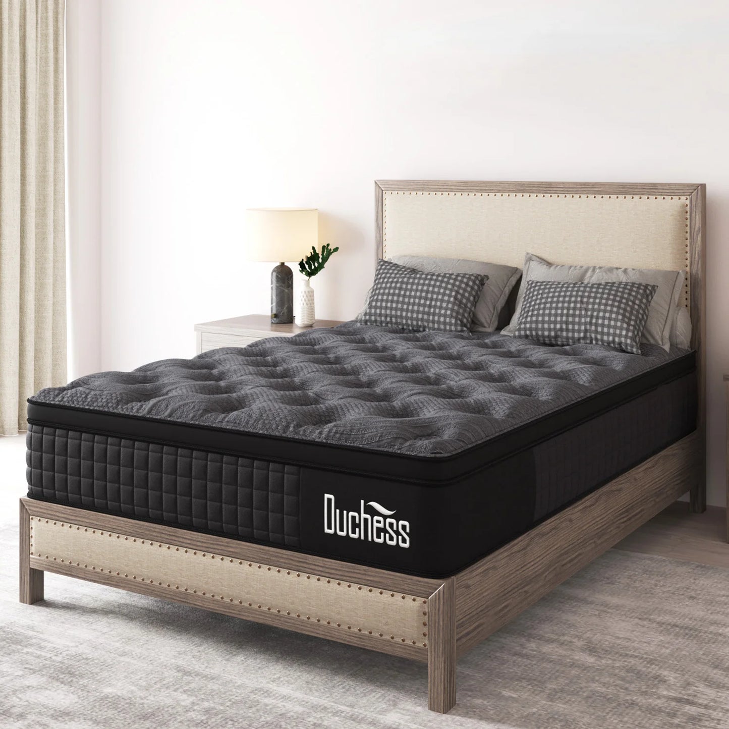 Single Pocket Spring Gel Memory Foam Euro Top Mattress 27cm