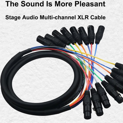 8-Channel XLR Snake Cable Male to Female 5m