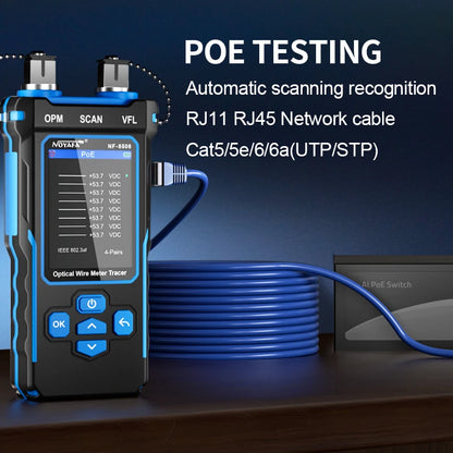 Professional Network Cable Tester with Optical Power Meter and VFL
