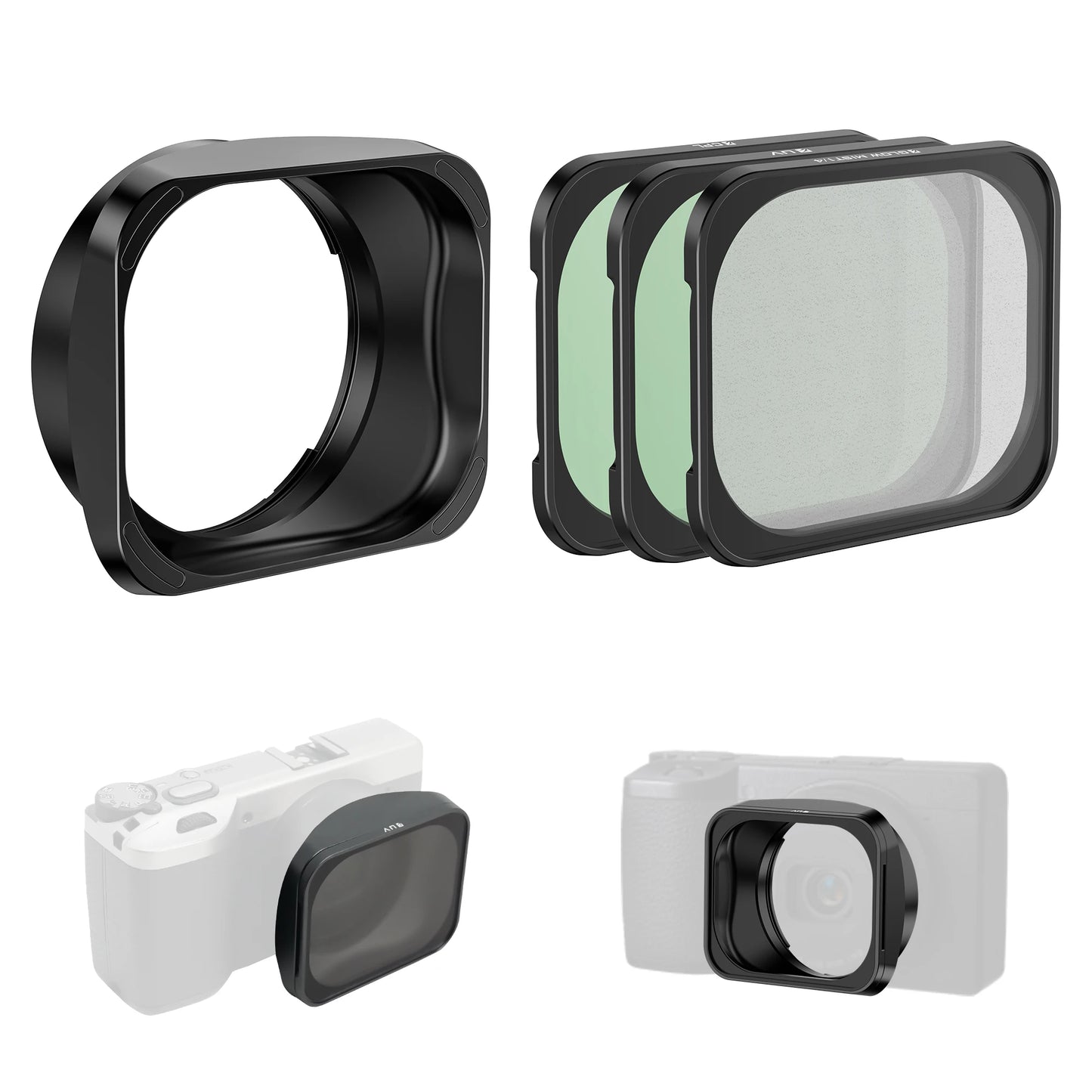 Ricoh GR IV Lens Hood with Magnetic Stackable Filters