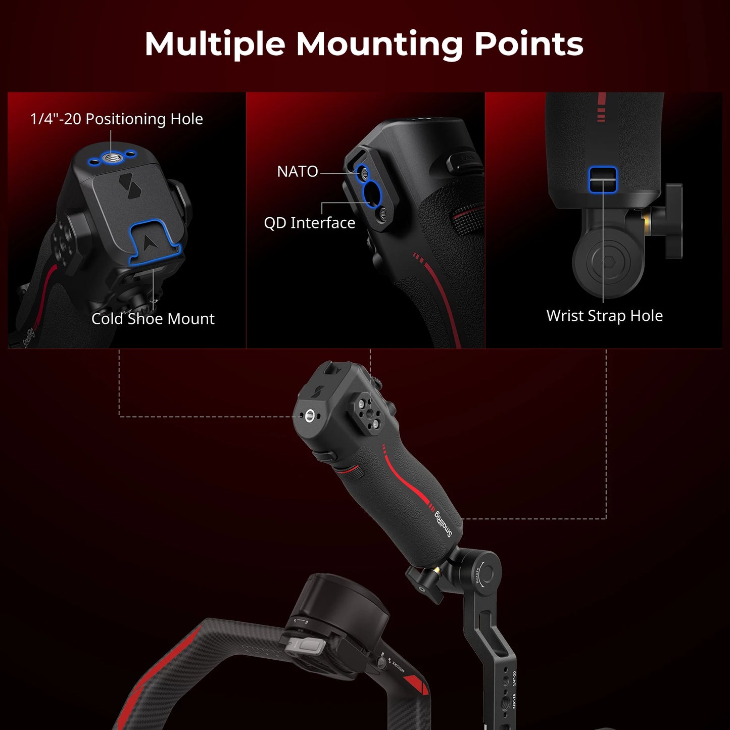 Dual Handle Focus Control Rig for RS2/RS3 Pro Gimbals