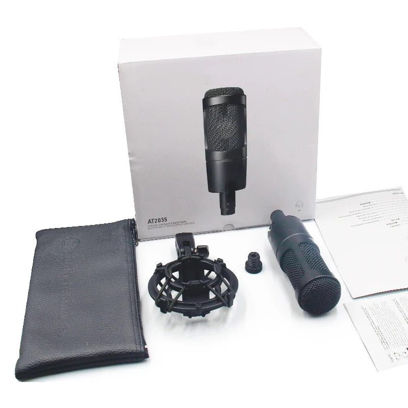 Studio Condenser Microphone AT2035 Noise Cancelling Recording