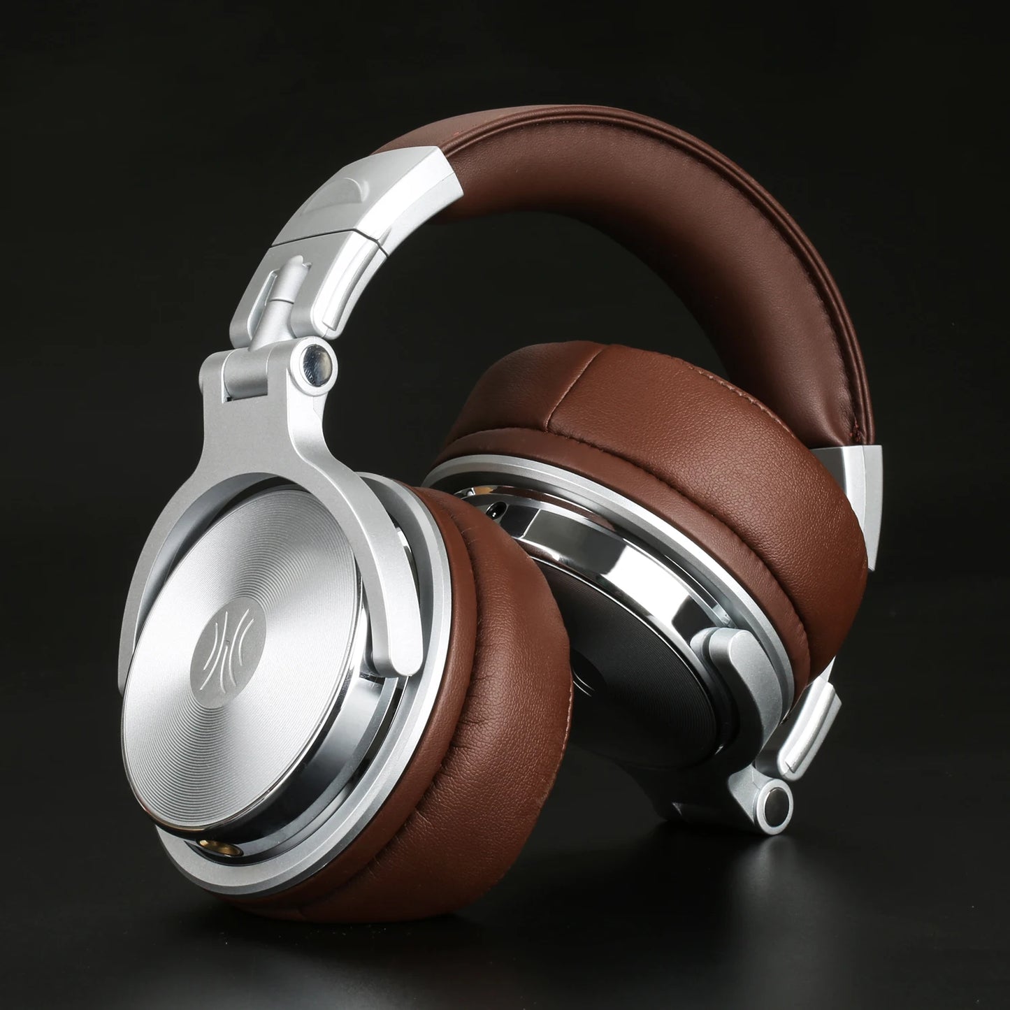 Foldable DJ Monitor Headphones with Mic for Gaming and Mixing