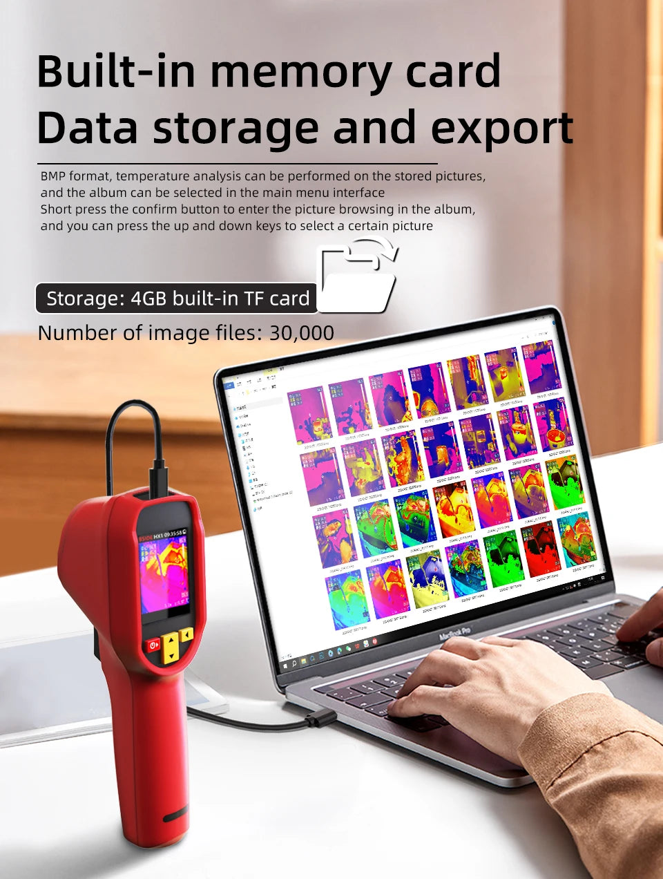 HX1 Handheld Thermal Imager Laser PCB Pipeline Detector