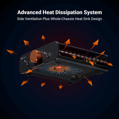 Compact 32V Stereo Amp for Passive Bookshelf Speakers