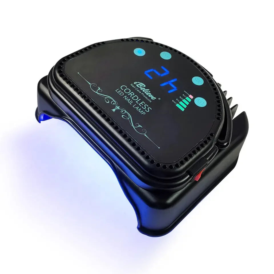 64W Cordless LED UV Nail Lamp with LCD Timer