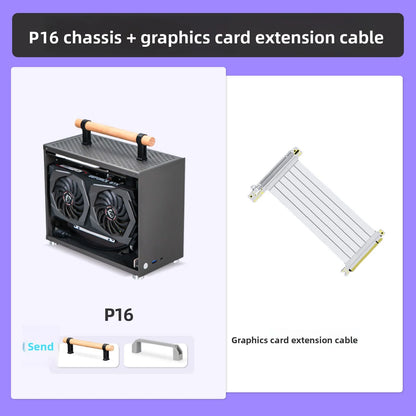 P16 Portable ITX Case Organised Cable Setup