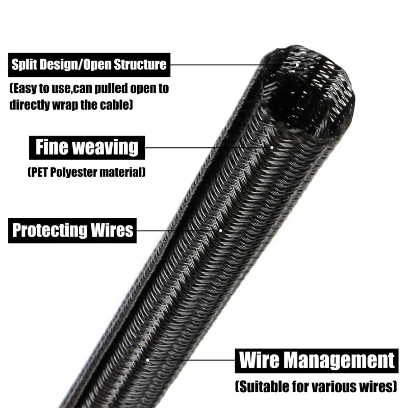 Self-Closing 13mm PET Cable Protector 50m