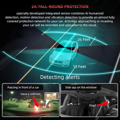 Smart 4G Car Dash Camera with GPS and Dual Recording